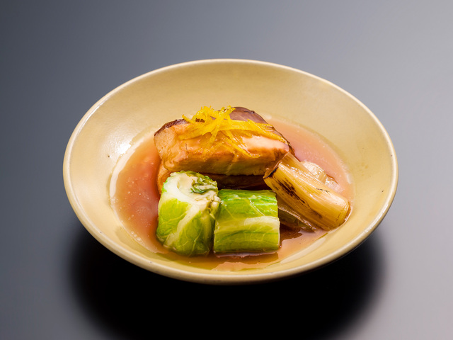 鰤と野菜のとろみかけ